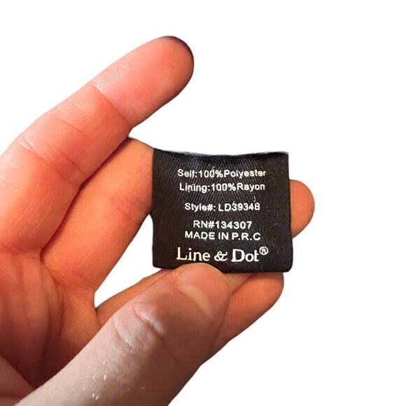 NWT! Line & Dot navy strapless dress. Size large - Picture 4 of 10